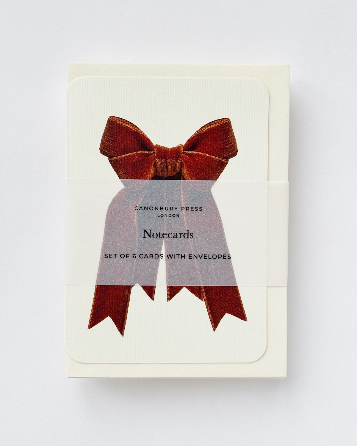 Chocolate Velvet Bow Greeting Card