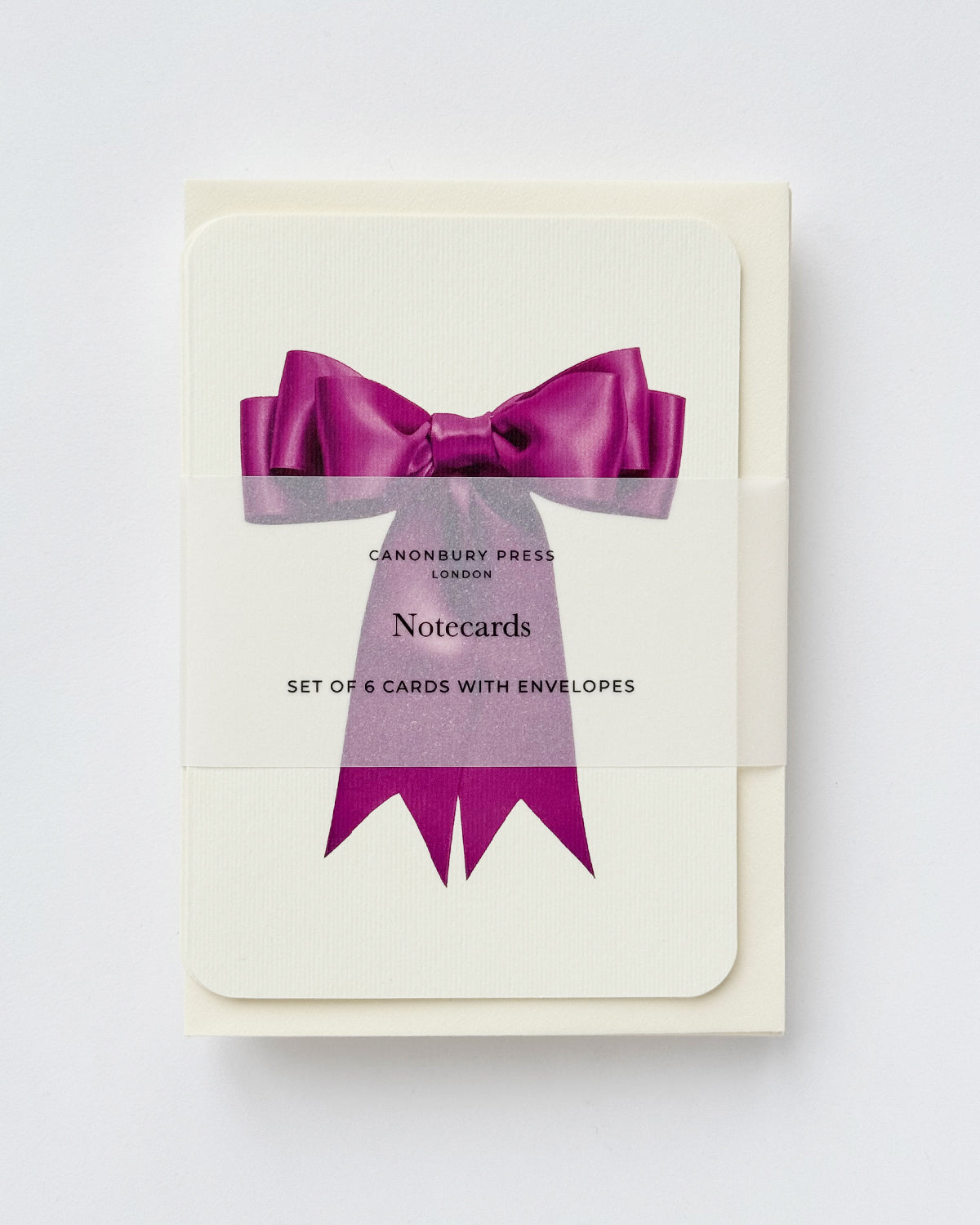 Fuchsia Bow Greeting Card