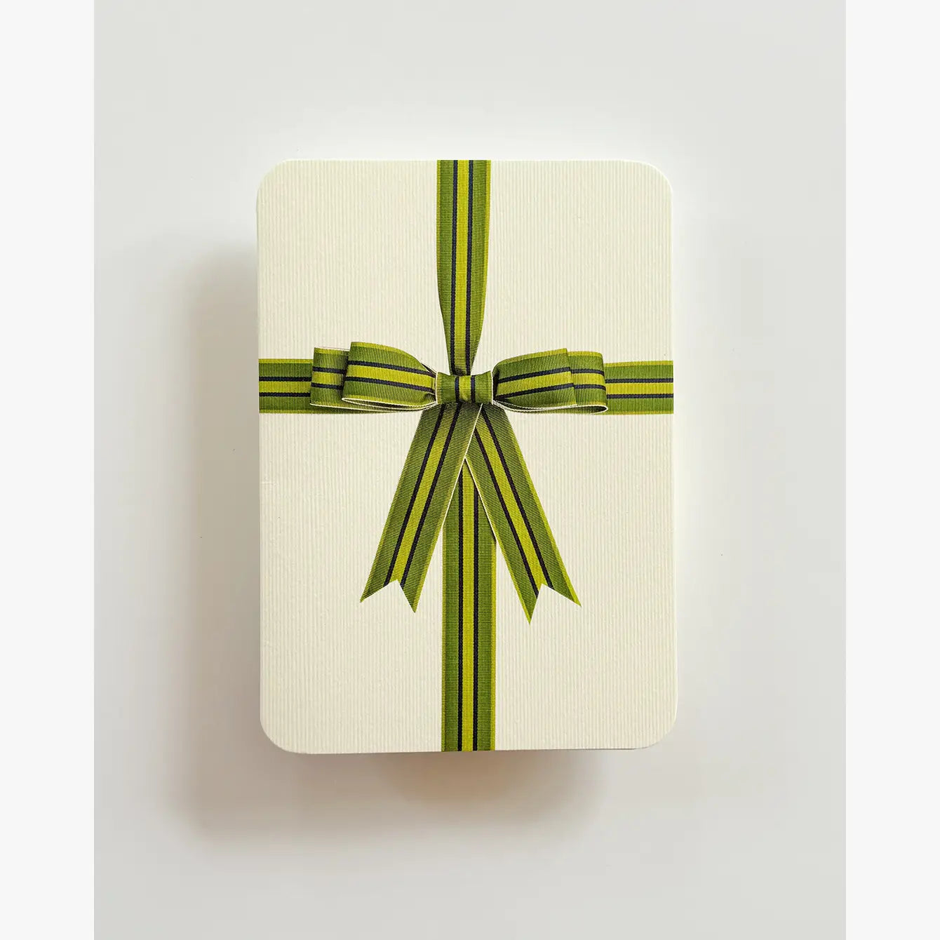 Green Bow Greeting Card