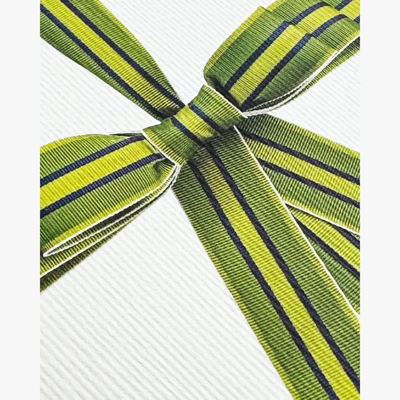 Green Bow Greeting Card