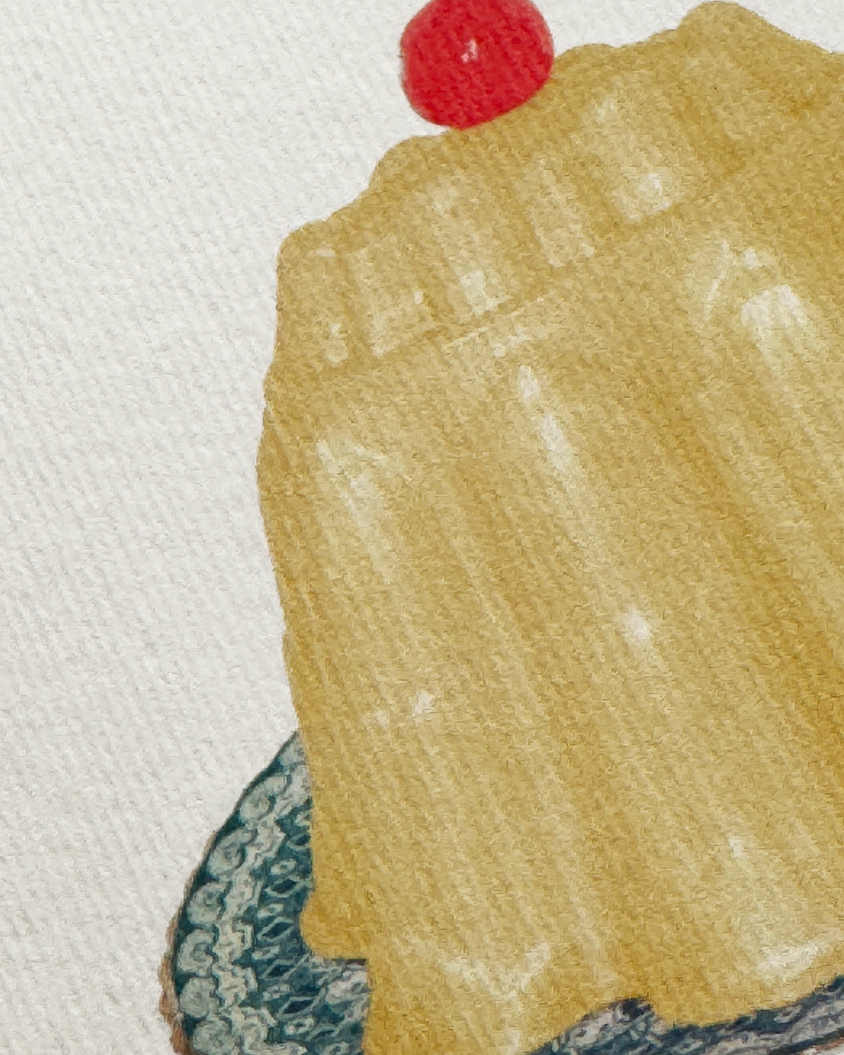 Custard Cream Blancmange Greeting Card