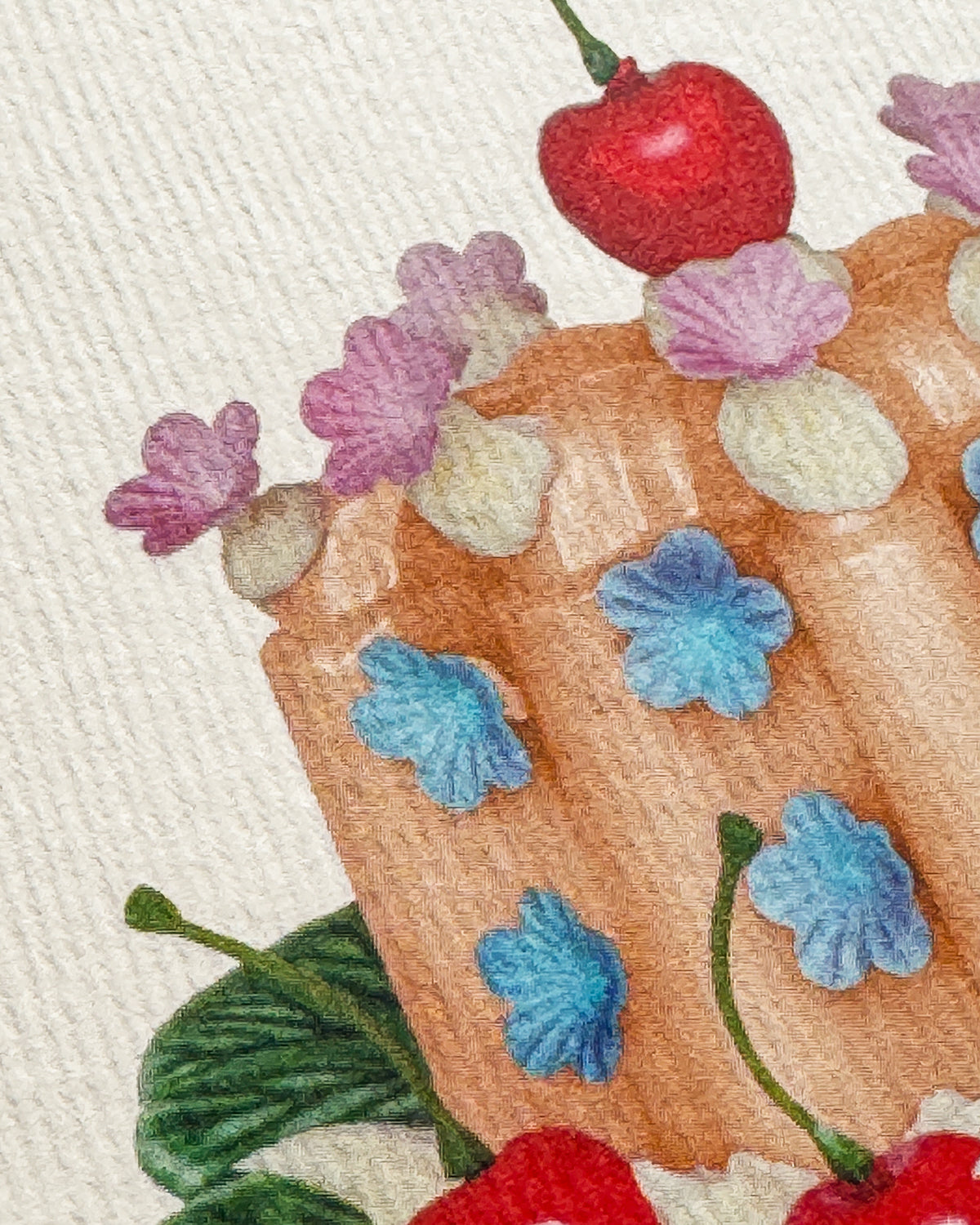 Saffron Cream Blancmange Greeting Card