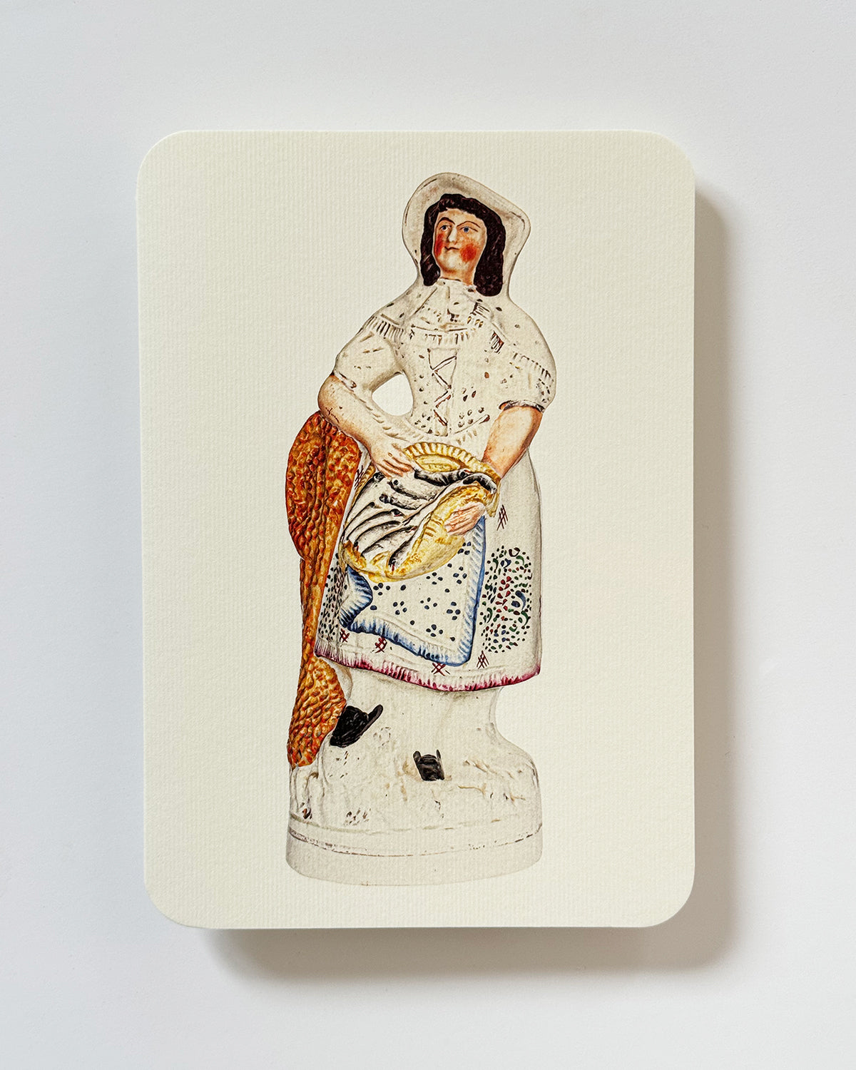 Fishwife with Silver Darlings Greeting Card