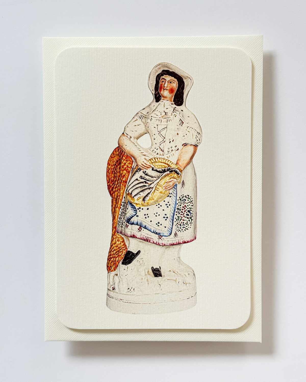 Fishwife with Silver Darlings Greeting Card