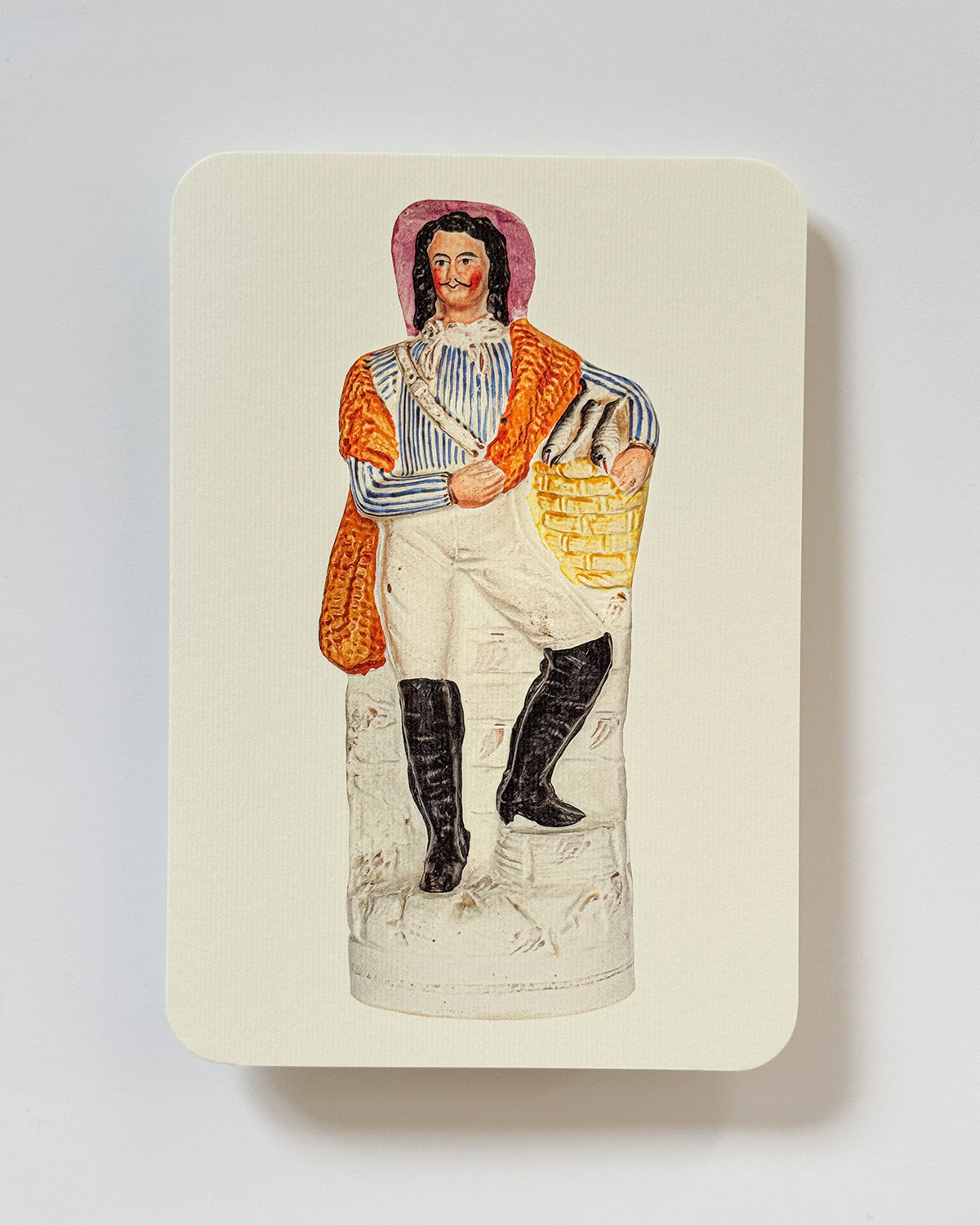 Fisherman with Silver Darlings Greeting Card