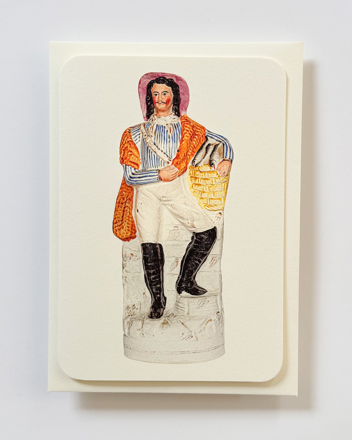 Fisherman with Silver Darlings Greeting Card