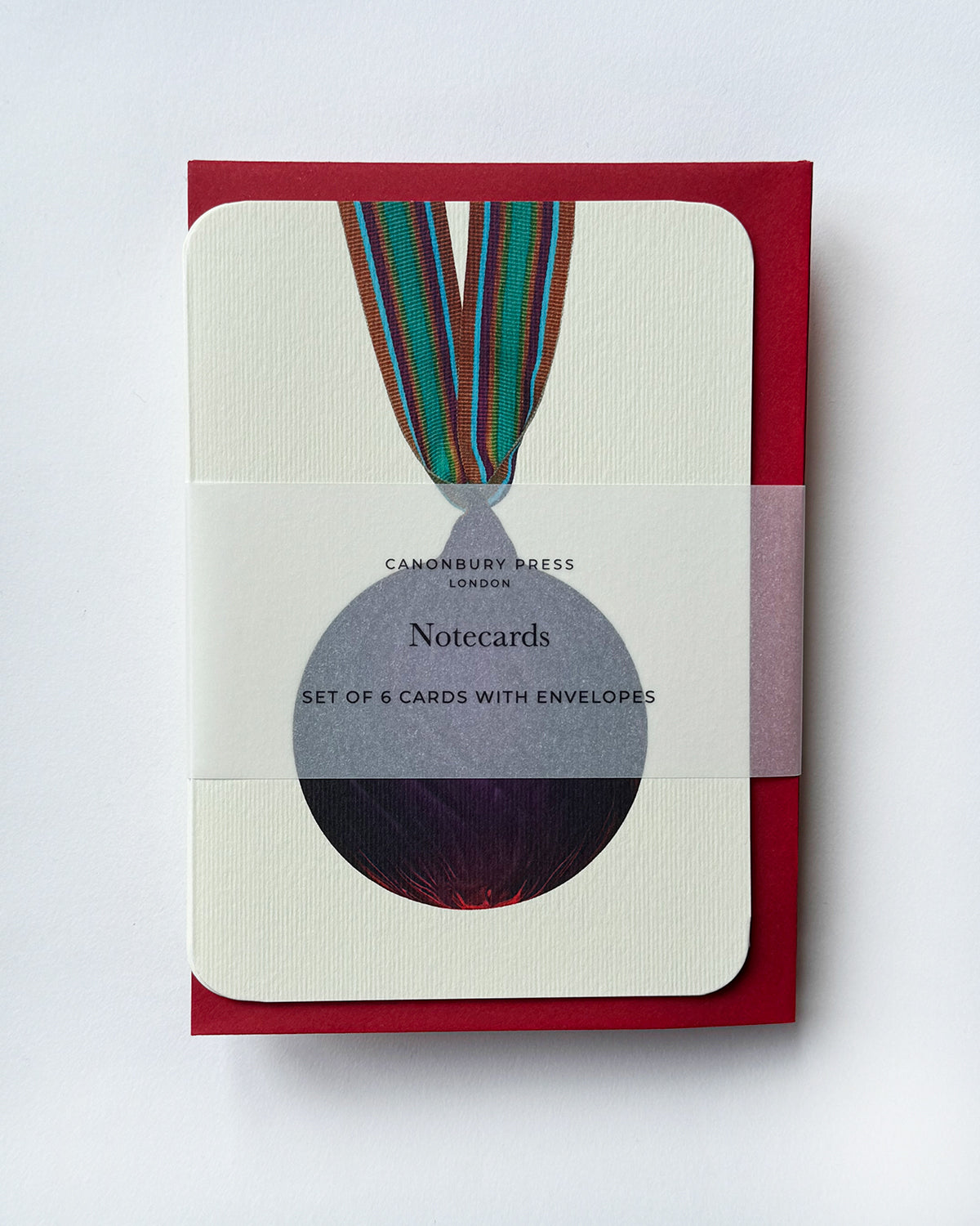 Christmas Baubles Greeting Card Violet