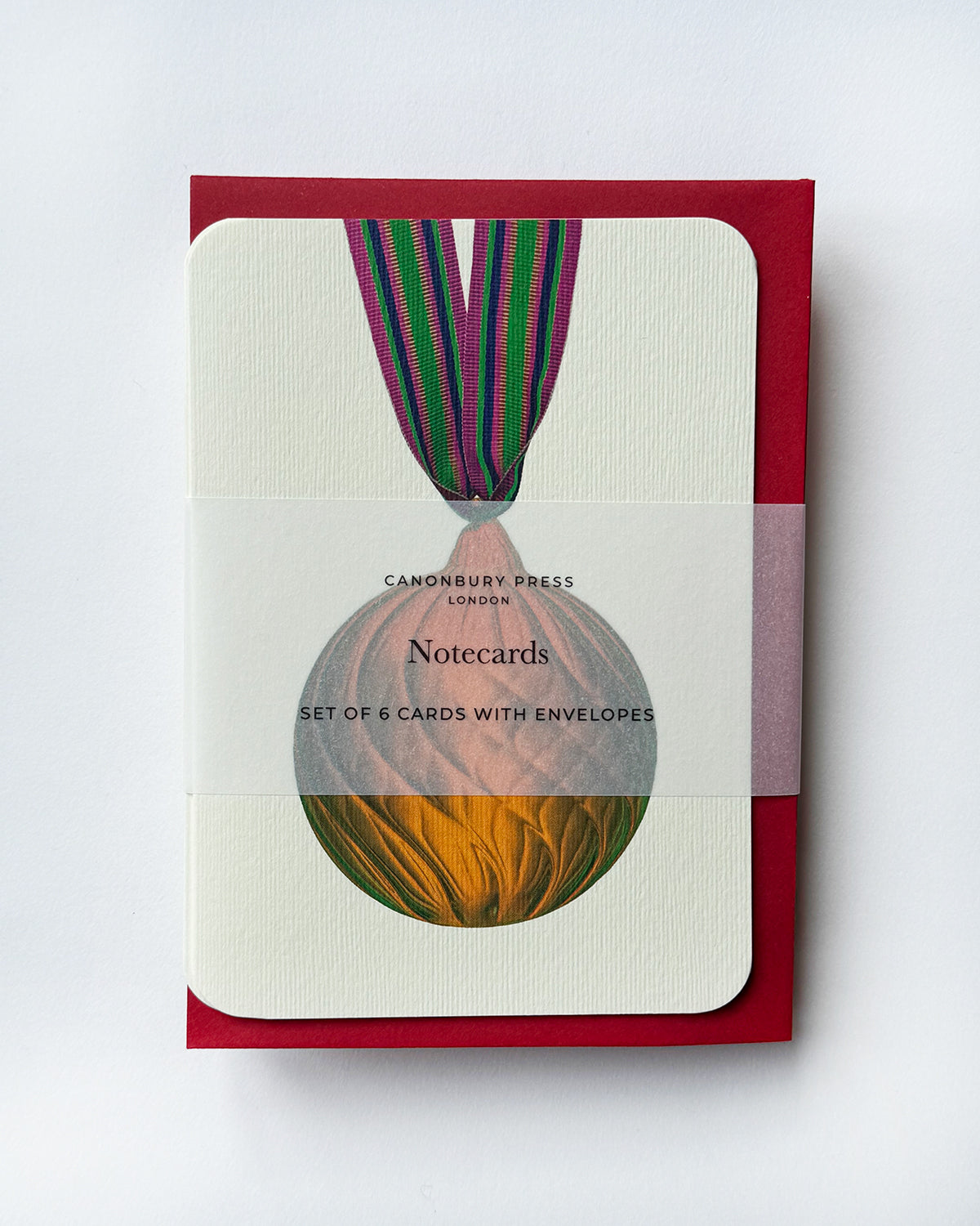 Christmas Baubles Greeting Card Golden