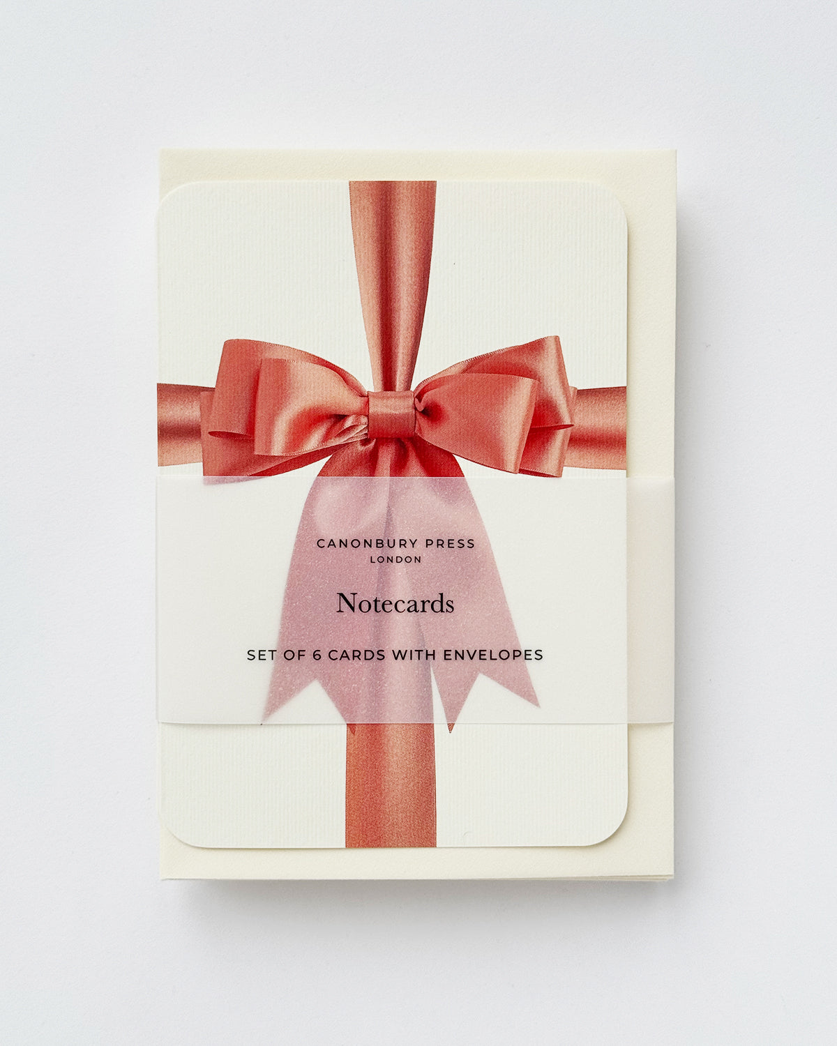 Peach Bow Greeting Card