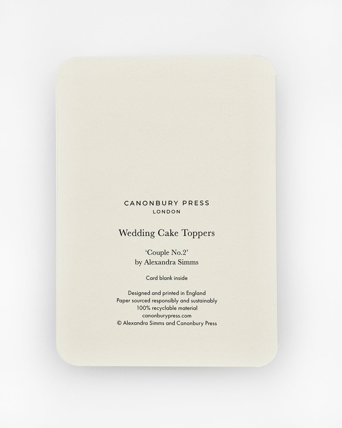 Wedding Cake Topper No.2 Greeting Card