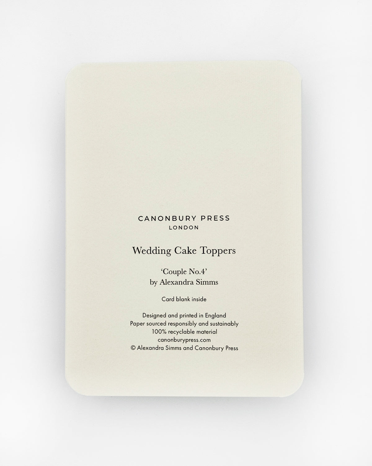 Wedding Cake Topper No.4 Greeting Card