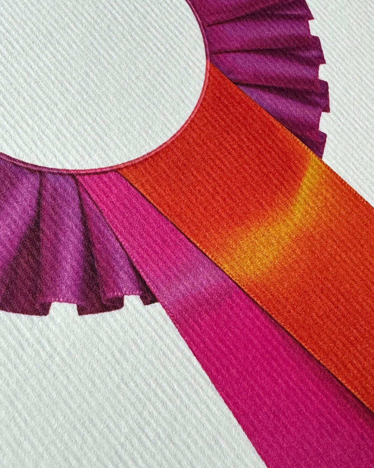 Fuchsia  Rosette Greeting Card