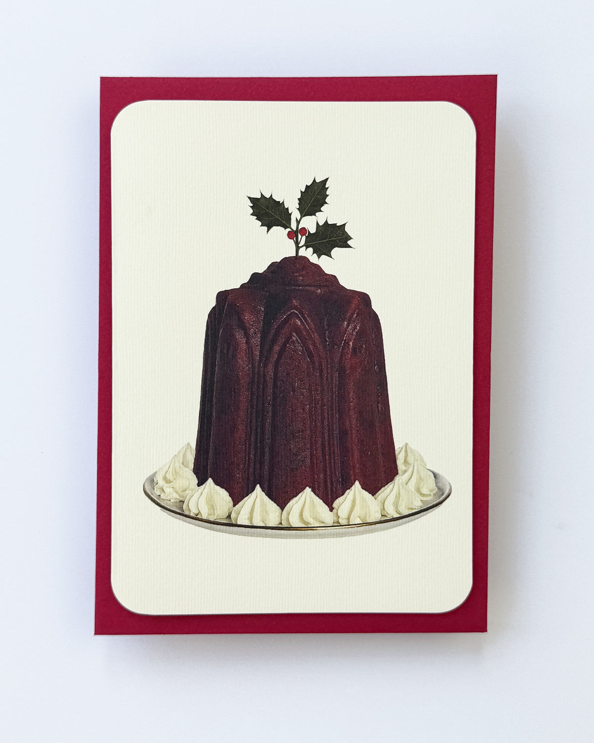 Christmas Plum Puddings Mixed Set of 6 Greeting Cards