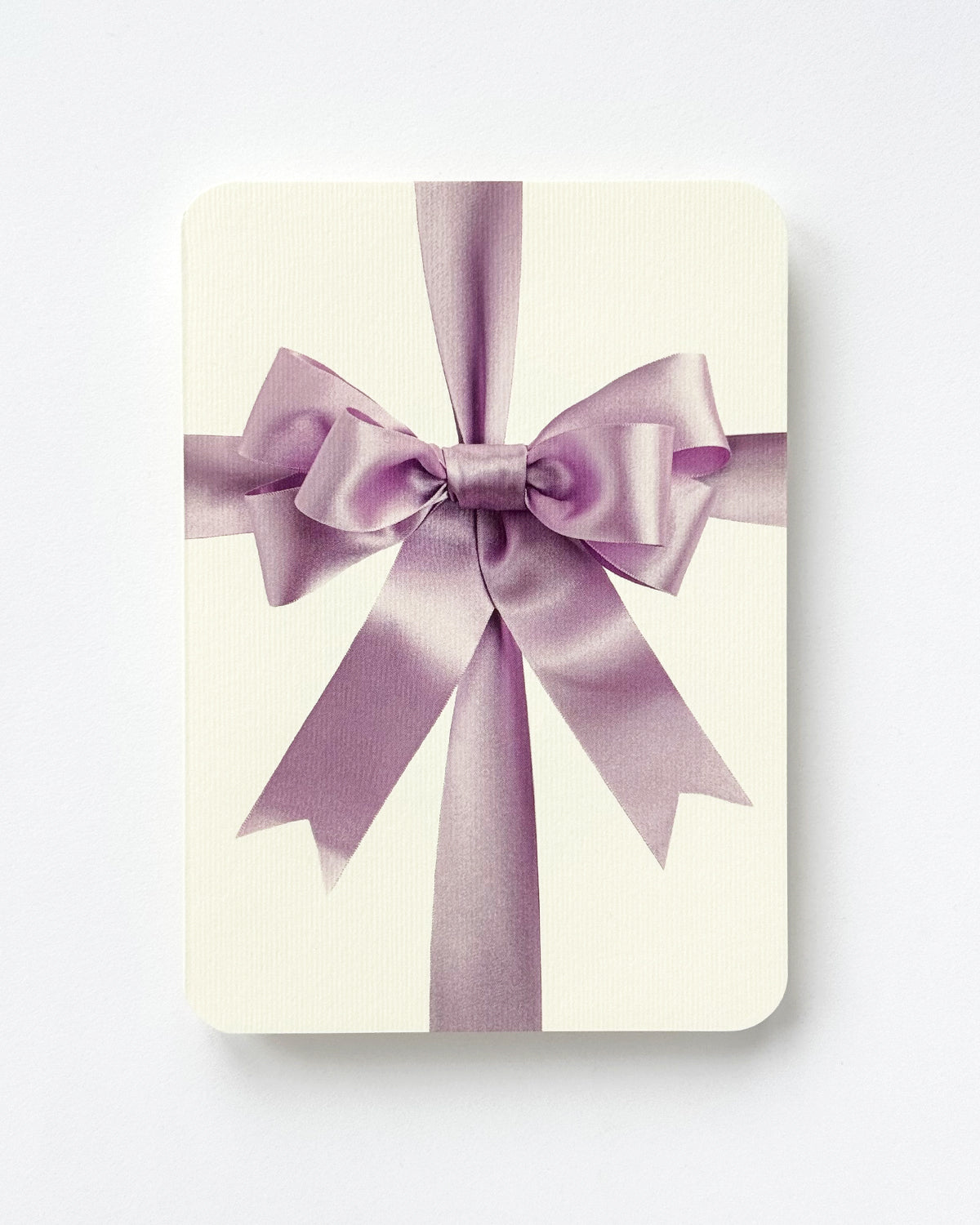 Lavender Bow Greeting Card