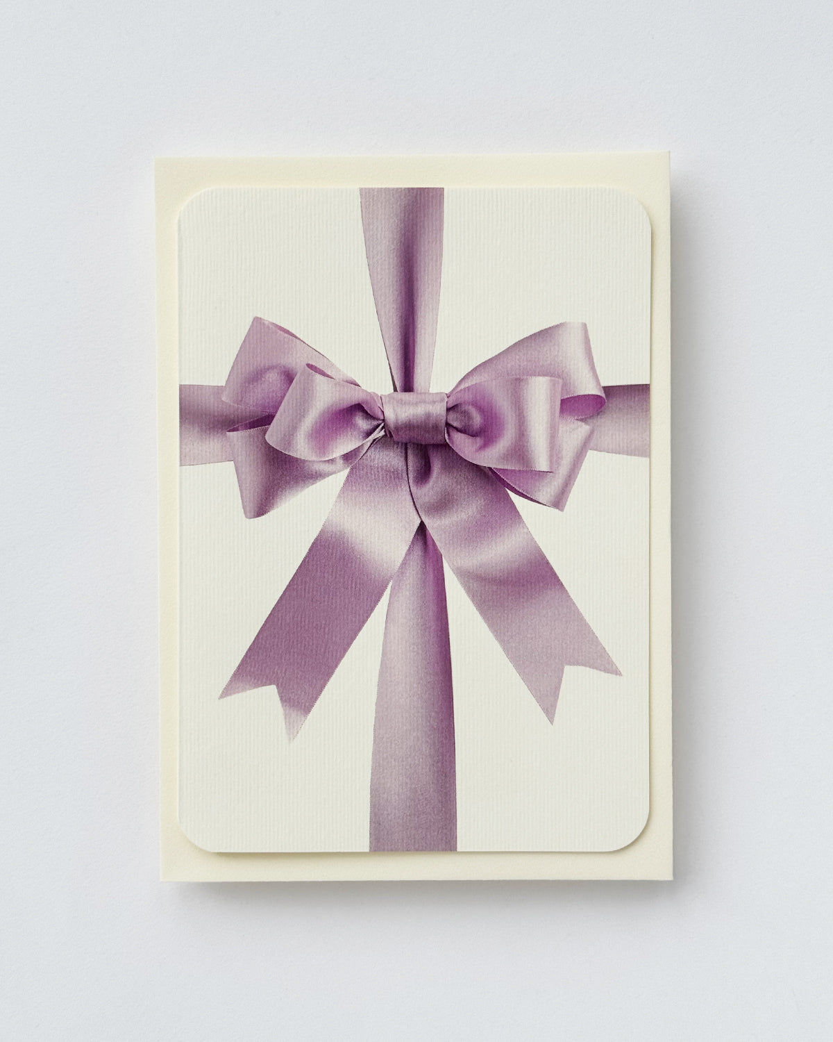 Lavender Bow Greeting Card