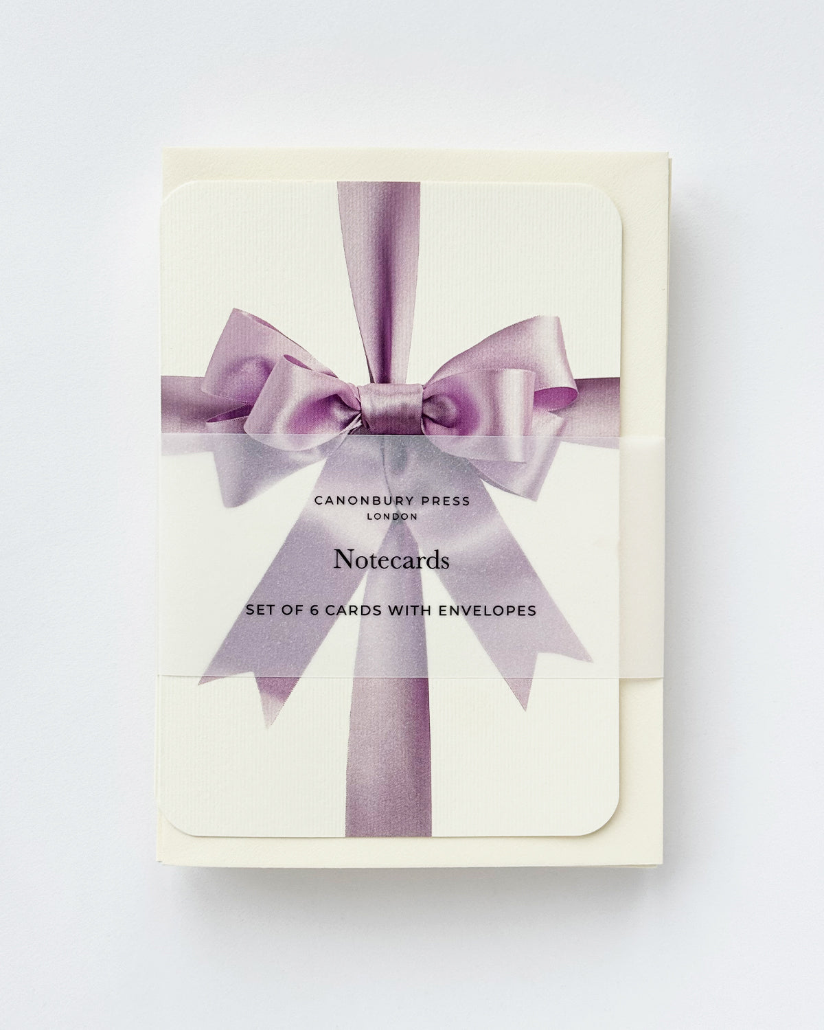 Lavender Bow Greeting Card