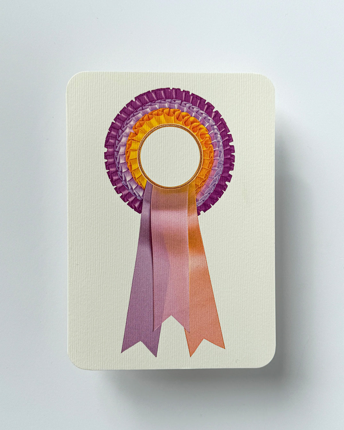 Pastel & Yellow  Rosette Greeting Card