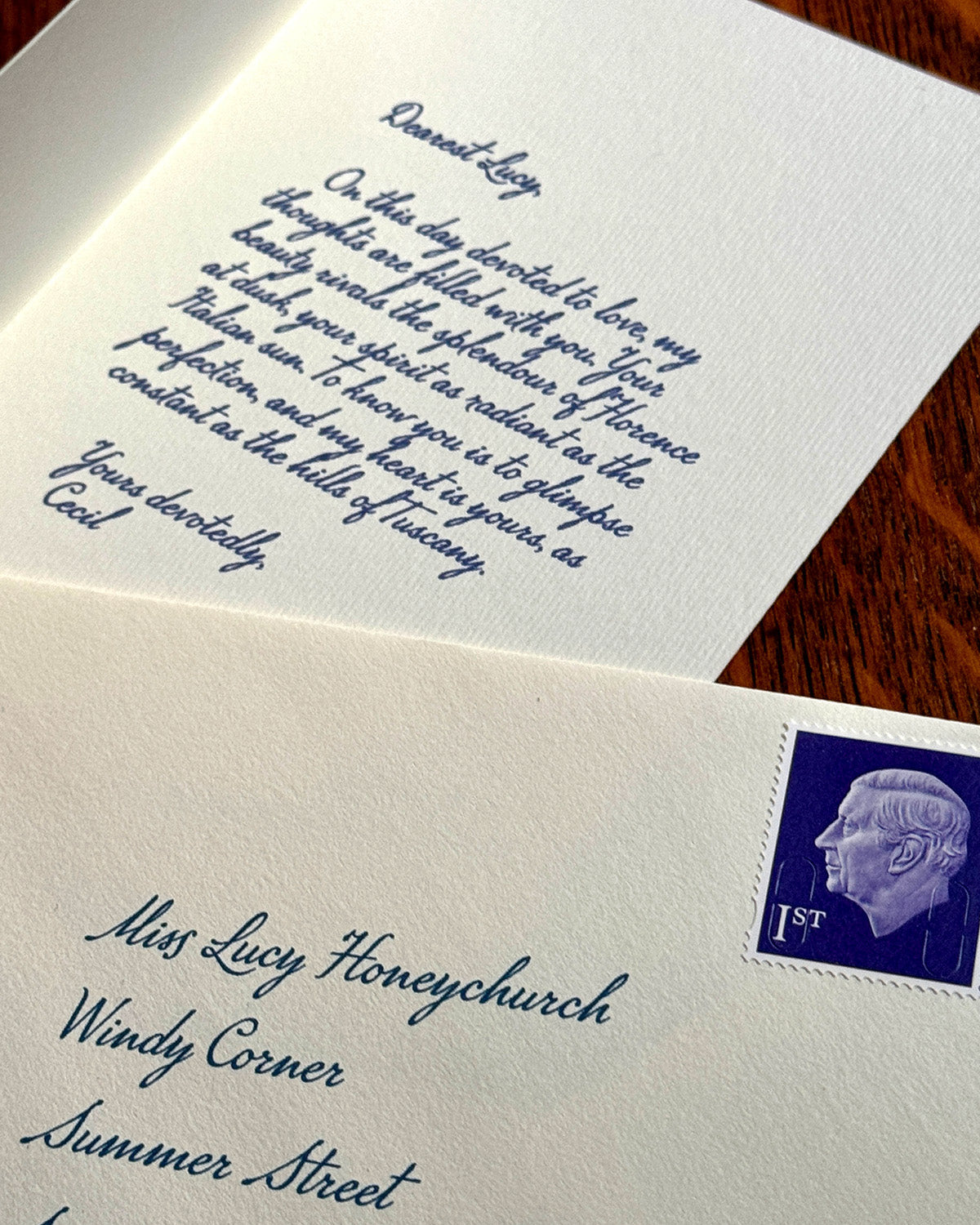 Custard Cream Blancmange Greeting Card