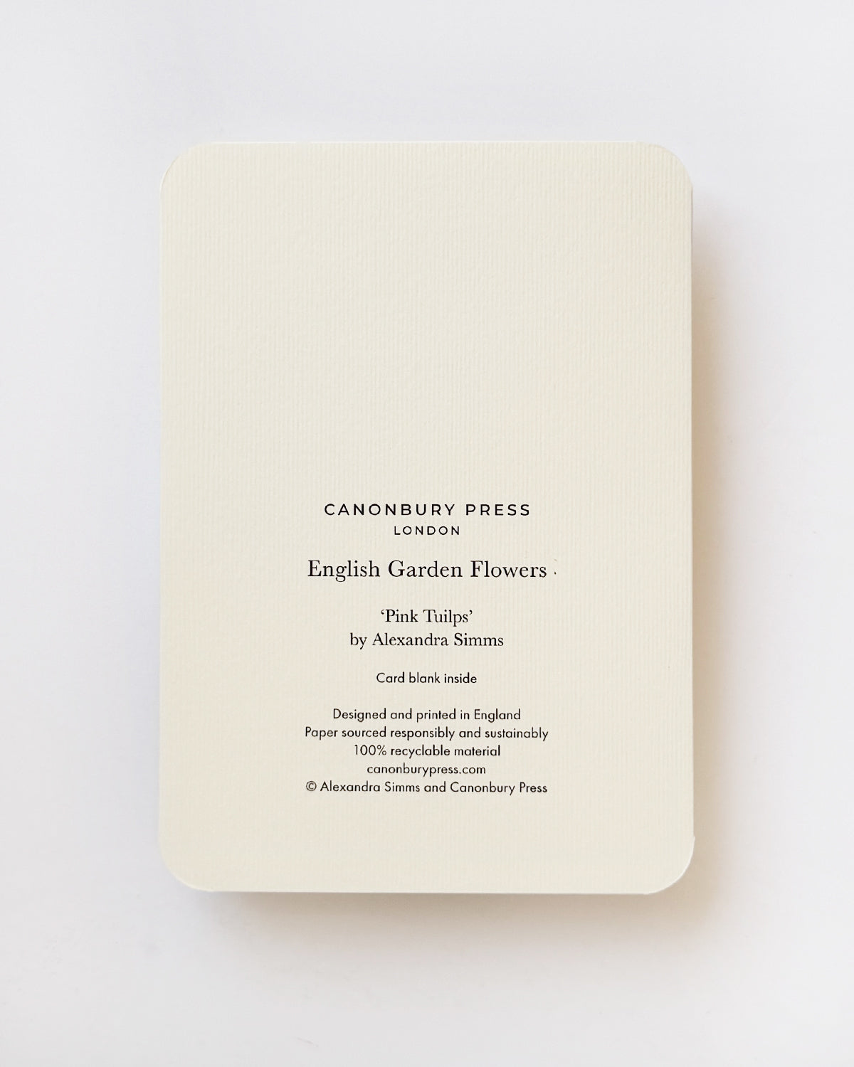 Pink Tulips Greeting Card