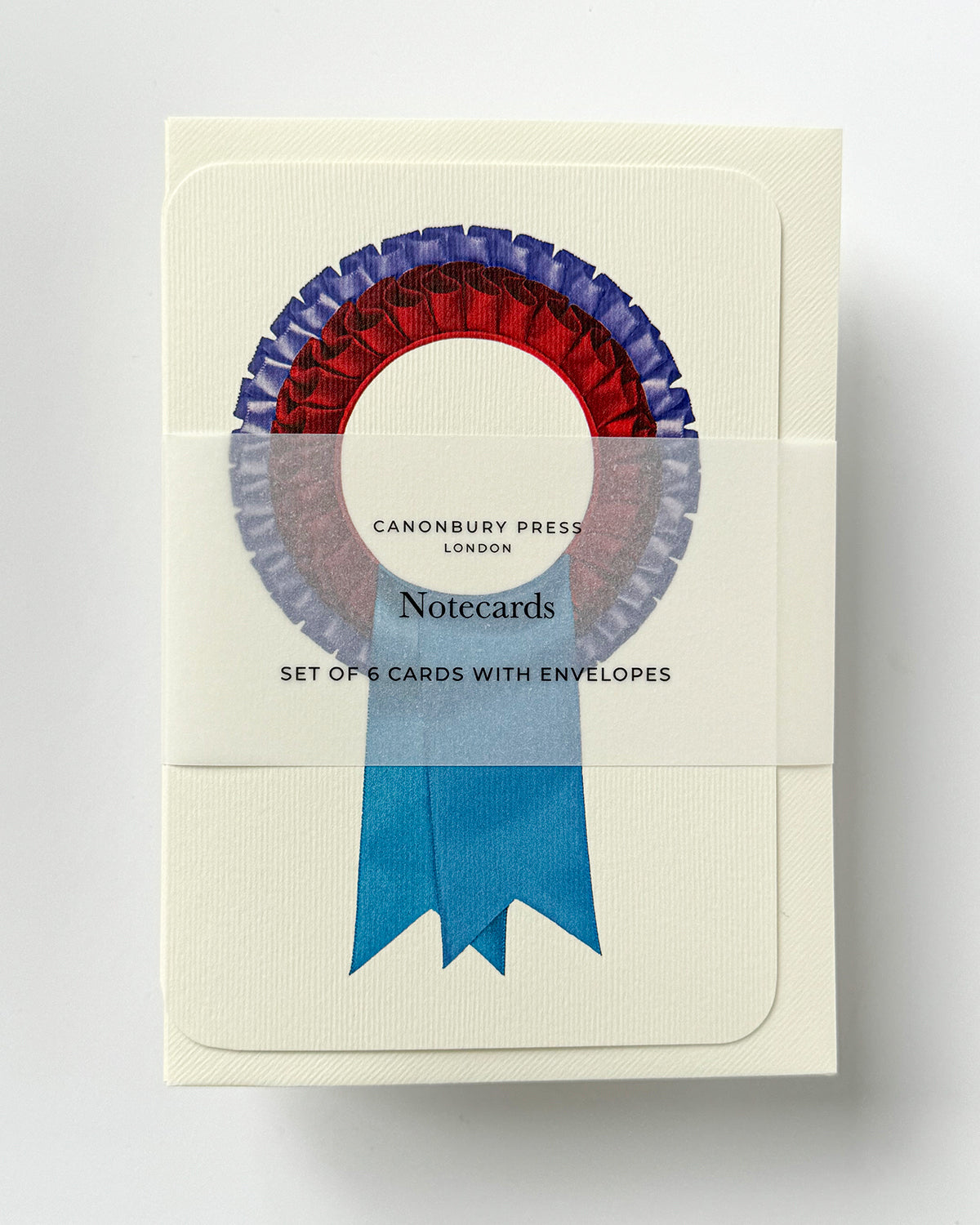 Red & Blue Rosette Greeting Card