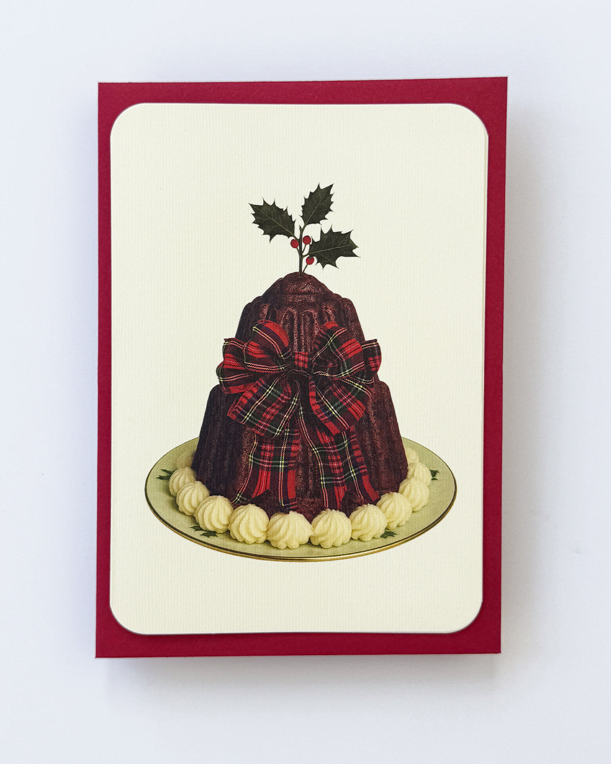 Christmas Plum Puddings Mixed Set of 6 Greeting Cards