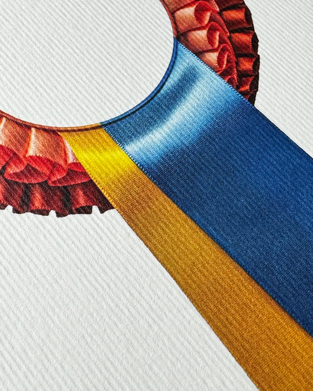 Yellow & Blue Rosette Greeting Card