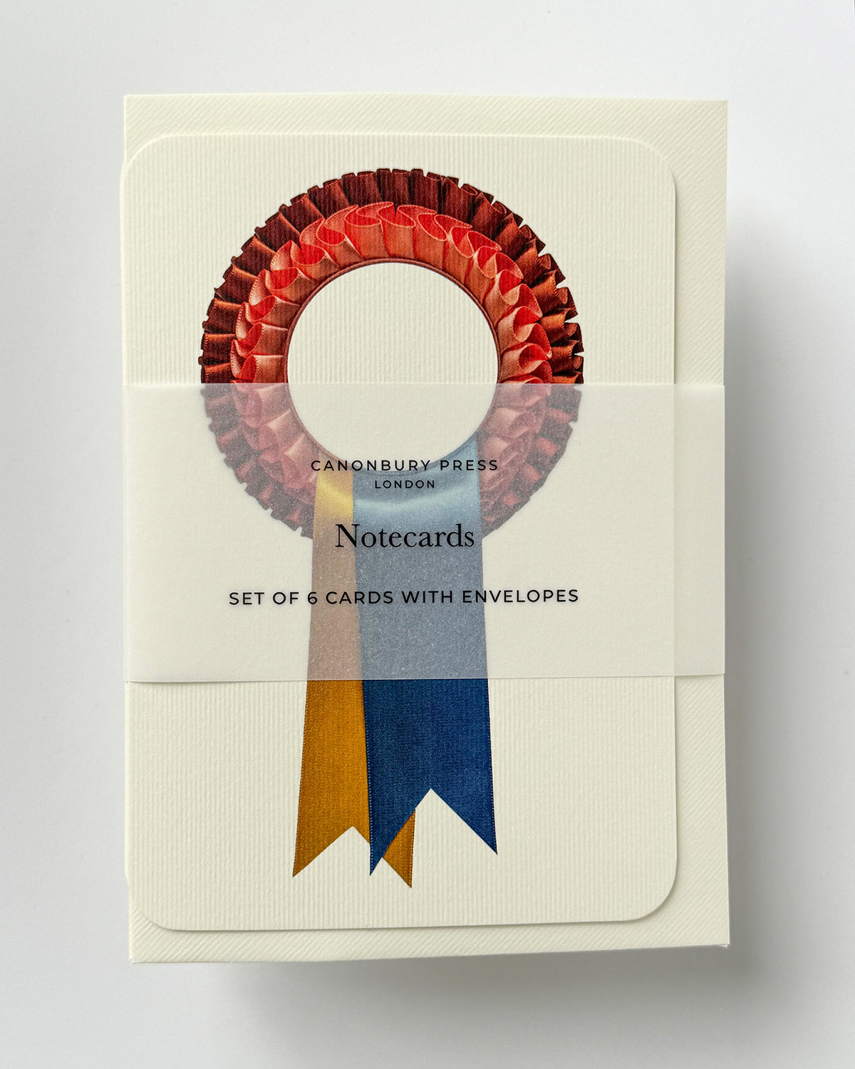 Yellow & Blue Rosette Greeting Card