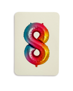 Balloon No.8 Greeting Card