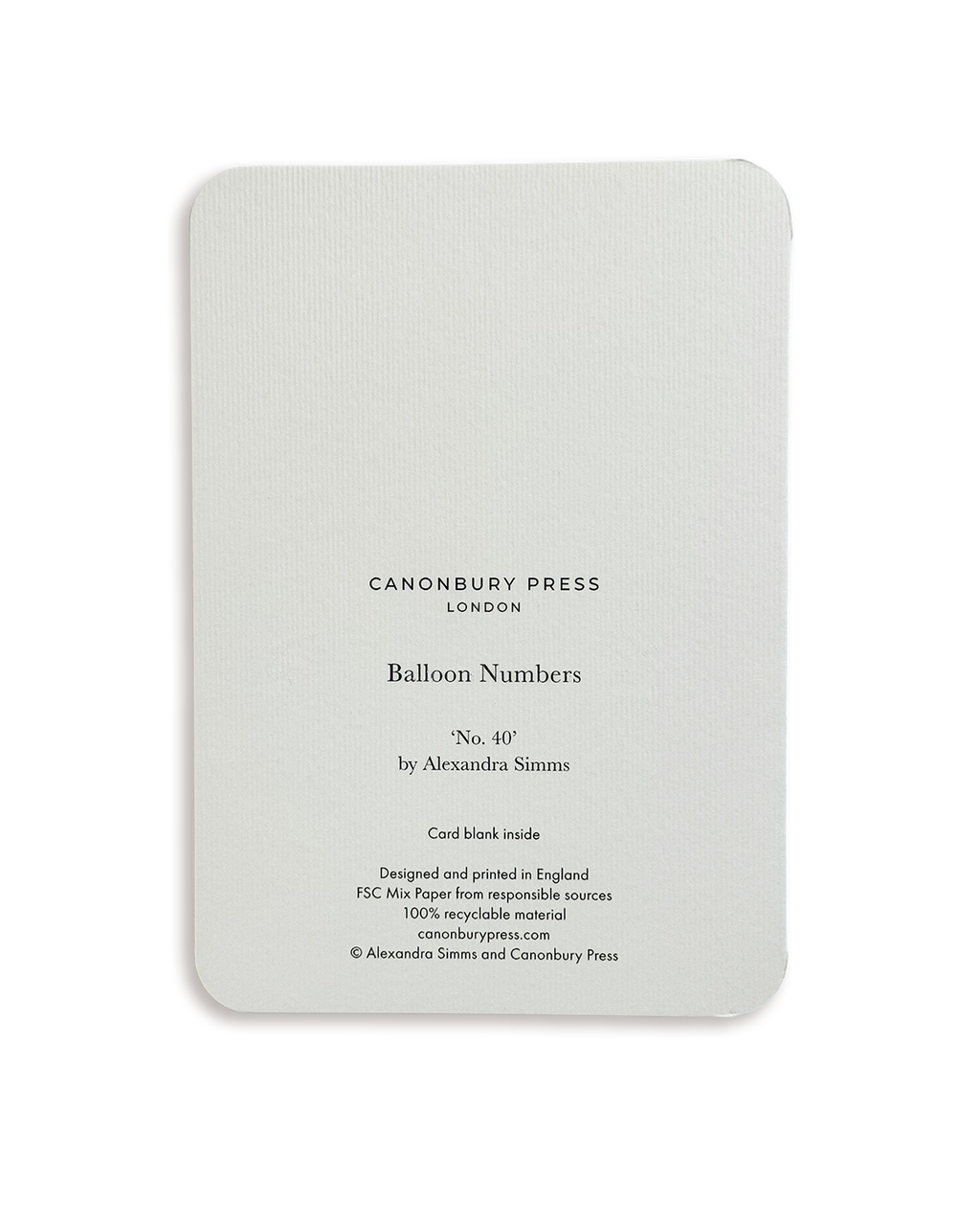 Balloon No.40 Greeting Card