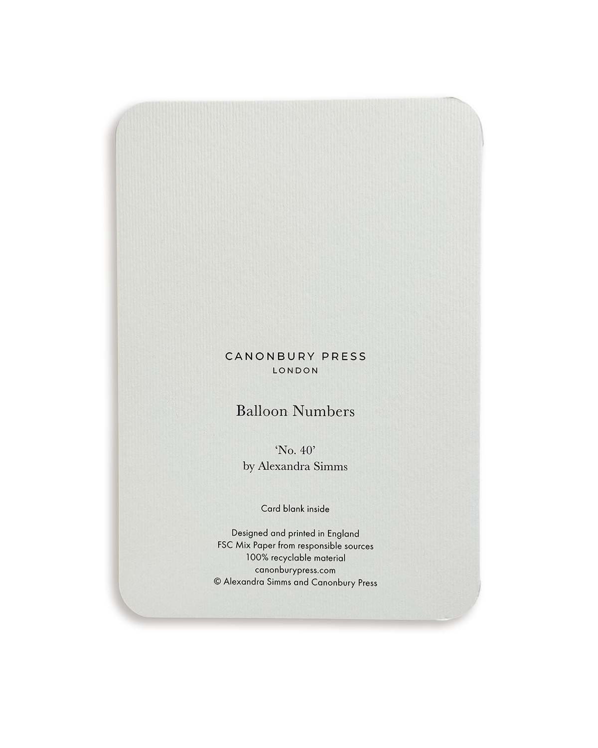 Balloon No.40 Greeting Card