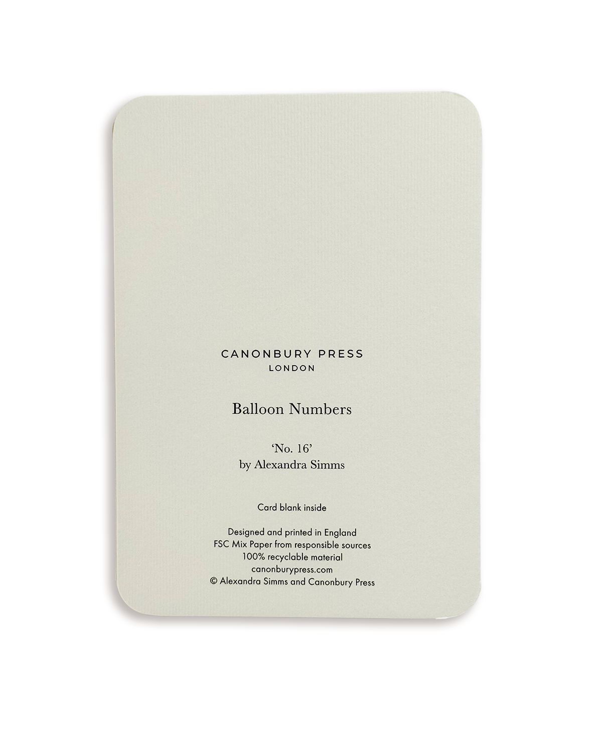 Balloon No.16 Greeting Card