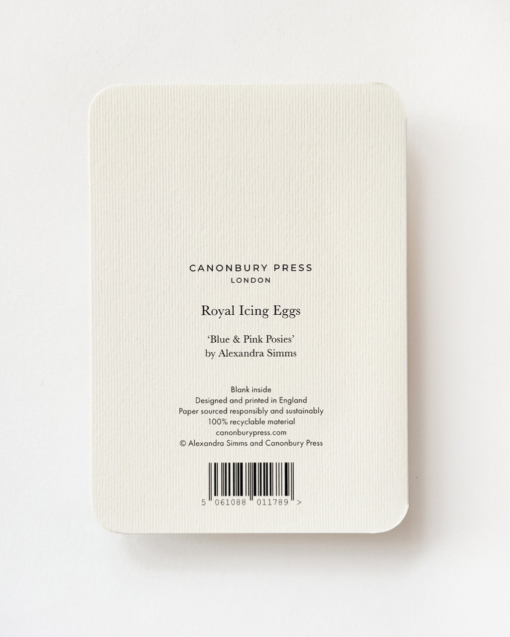 Blue & Pink Posies Royal Icing Egg