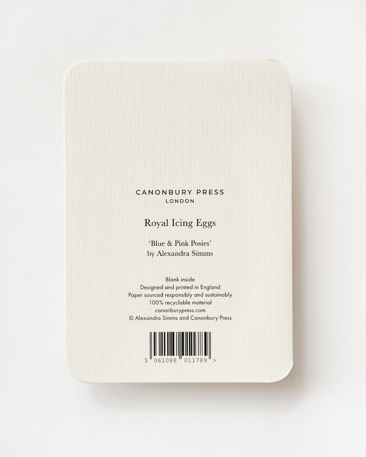 Blue & Pink Posies Royal Icing Egg