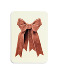 Blush Velvet Bow Greeting Card