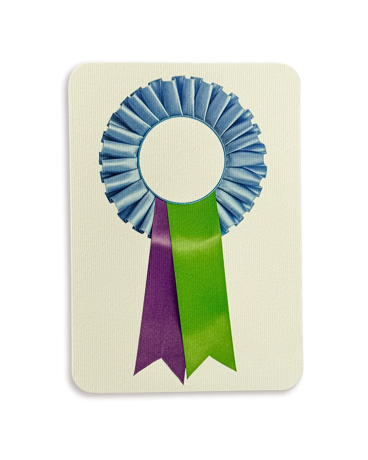 Cornflower, Lime & Lavender Rosette Greeting Card