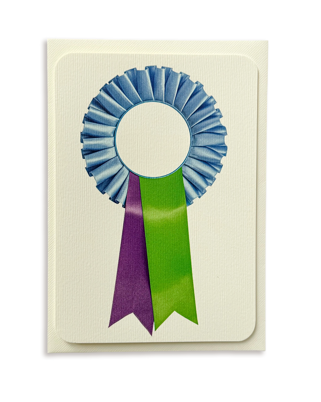 Cornflower, Lime & Lavender Rosette Greeting Card