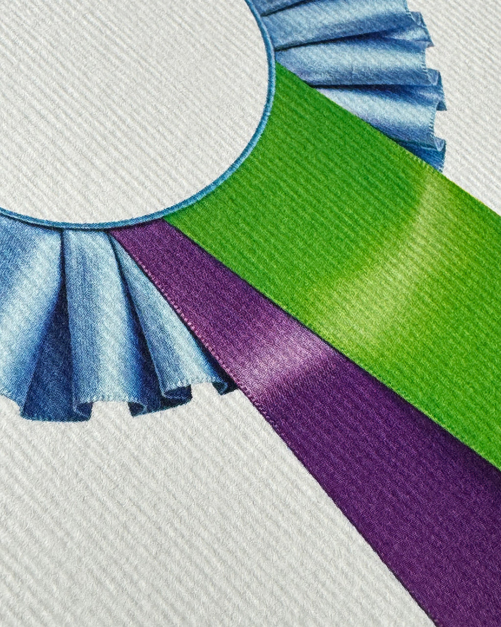 Cornflower, Lime & Lavender Rosette Greeting Card