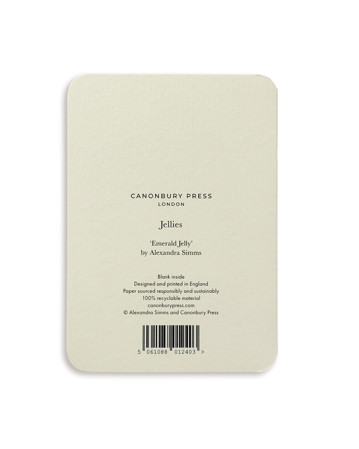 Emerald Jelly Greeting Card