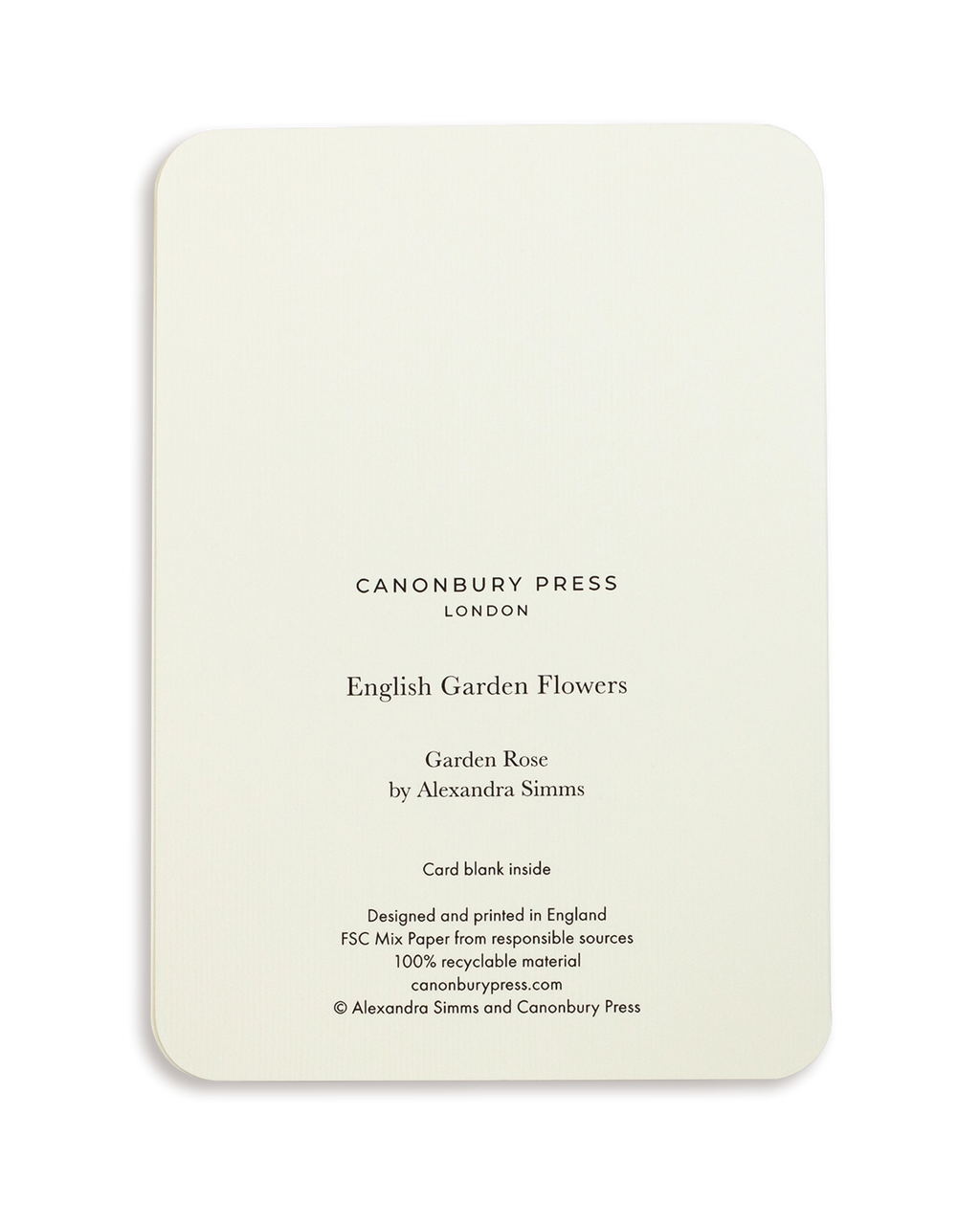 Garden Rose Greeting Card