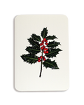 Christmas Holly Greeting Card