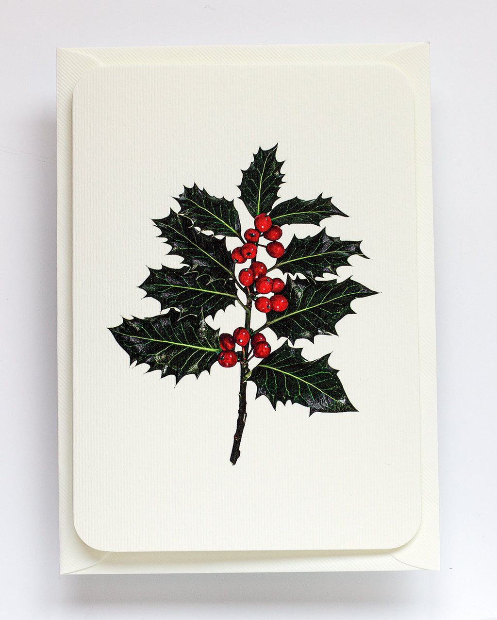 Christmas Holly Greeting Card