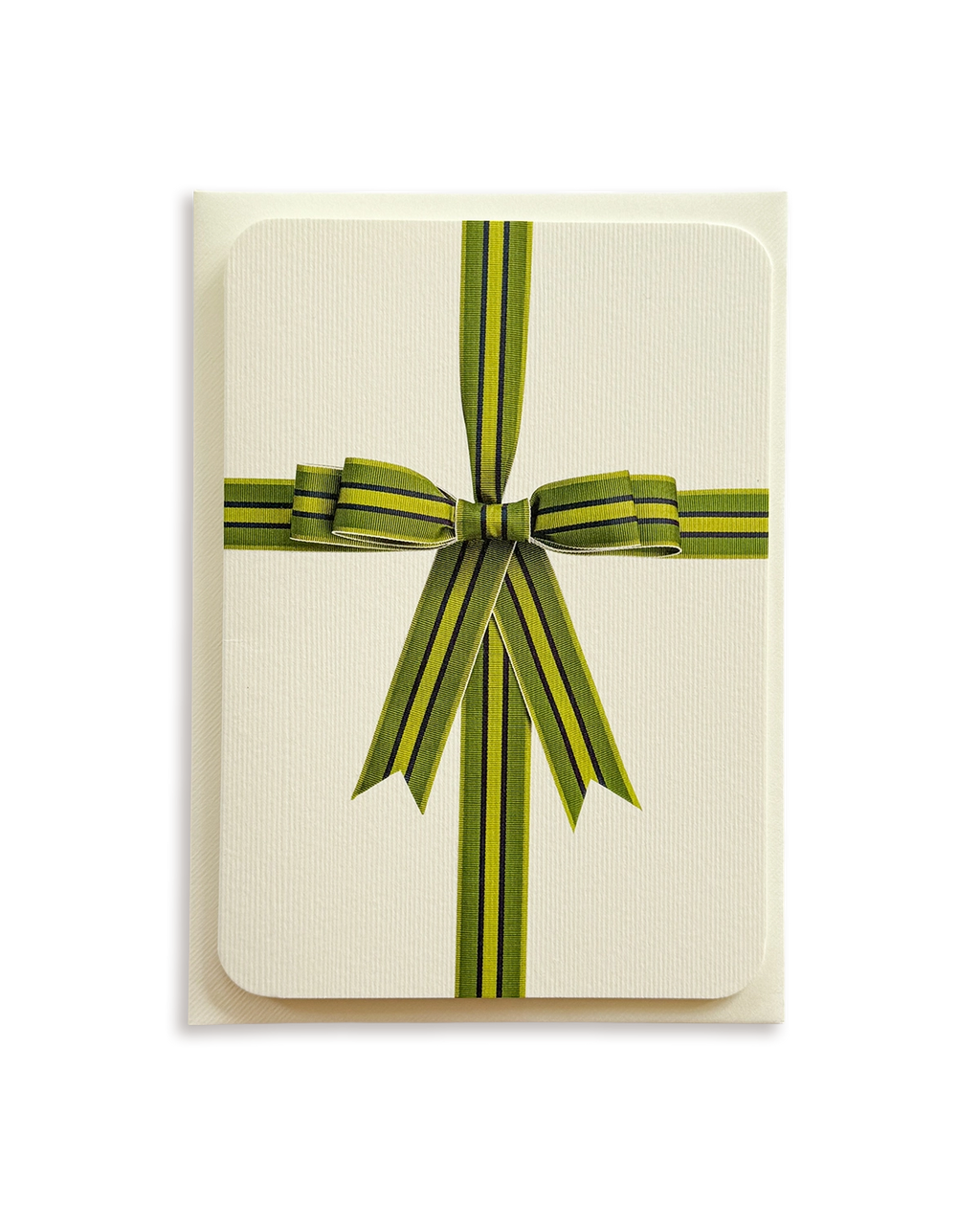 Green Bow Greeting Card