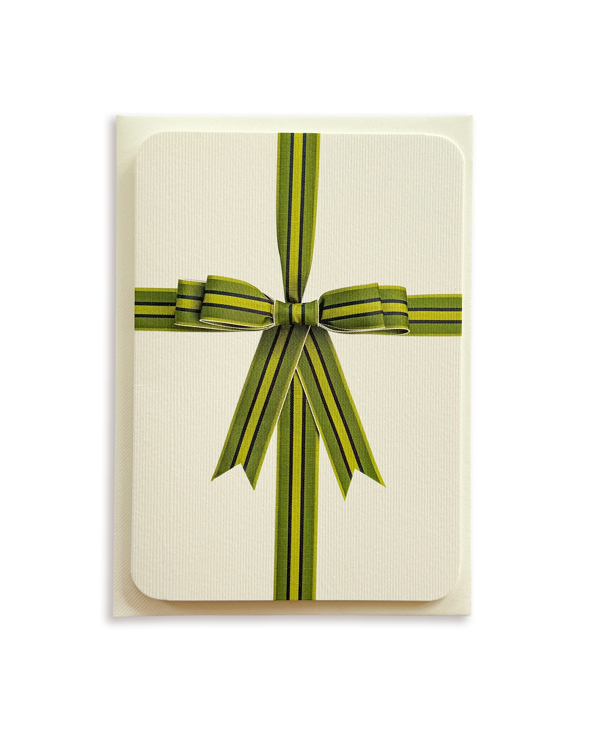 Green Bow Greeting Card