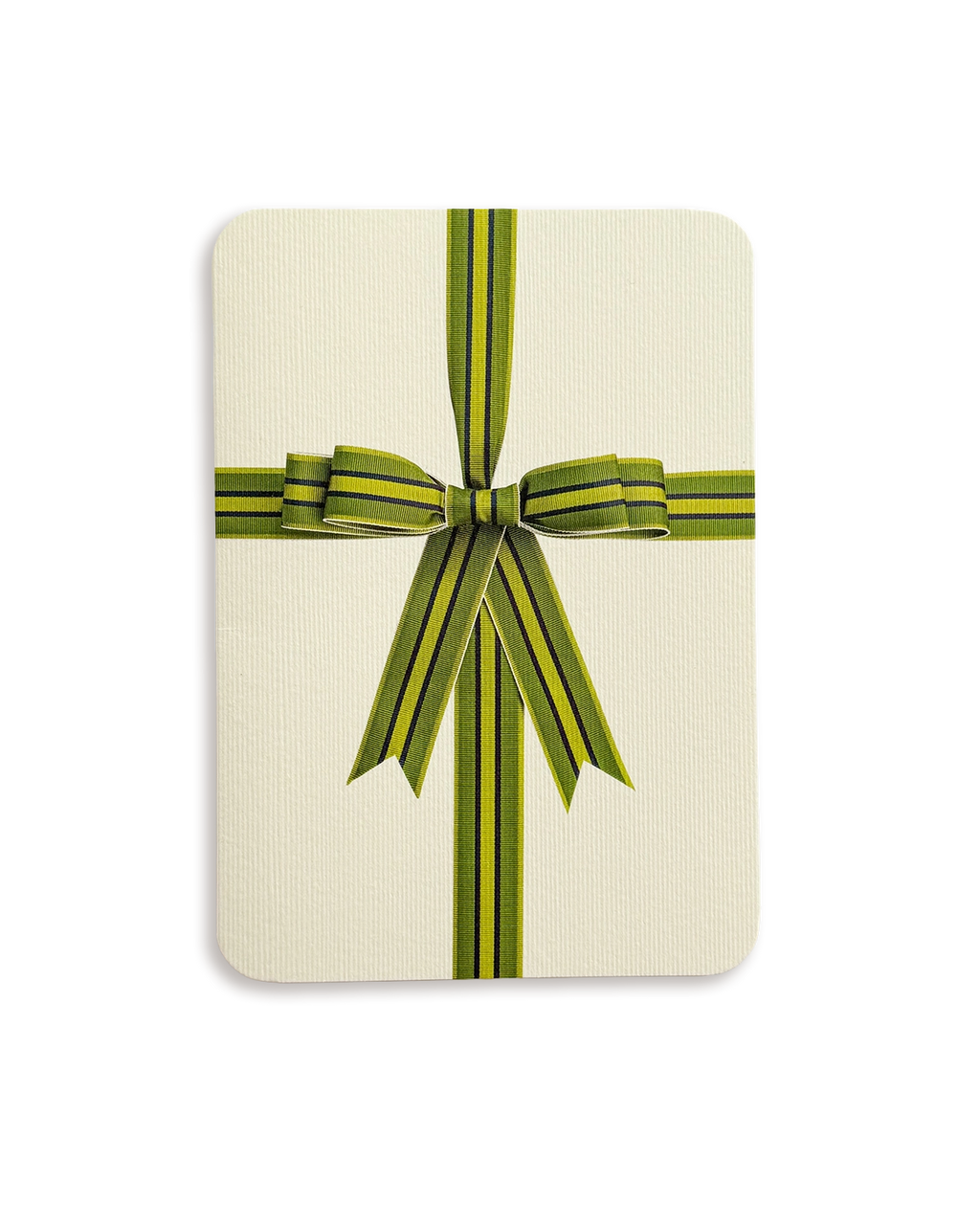 Green Bow Greeting Card