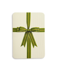 Green Bow Greeting Card
