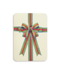 Candy Stripe Bow Greeting Card