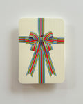 Candy Stripe Bow Greeting Card