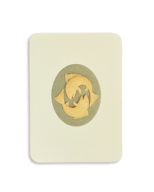 Pisces Signs of the Zodiac Greeting Card