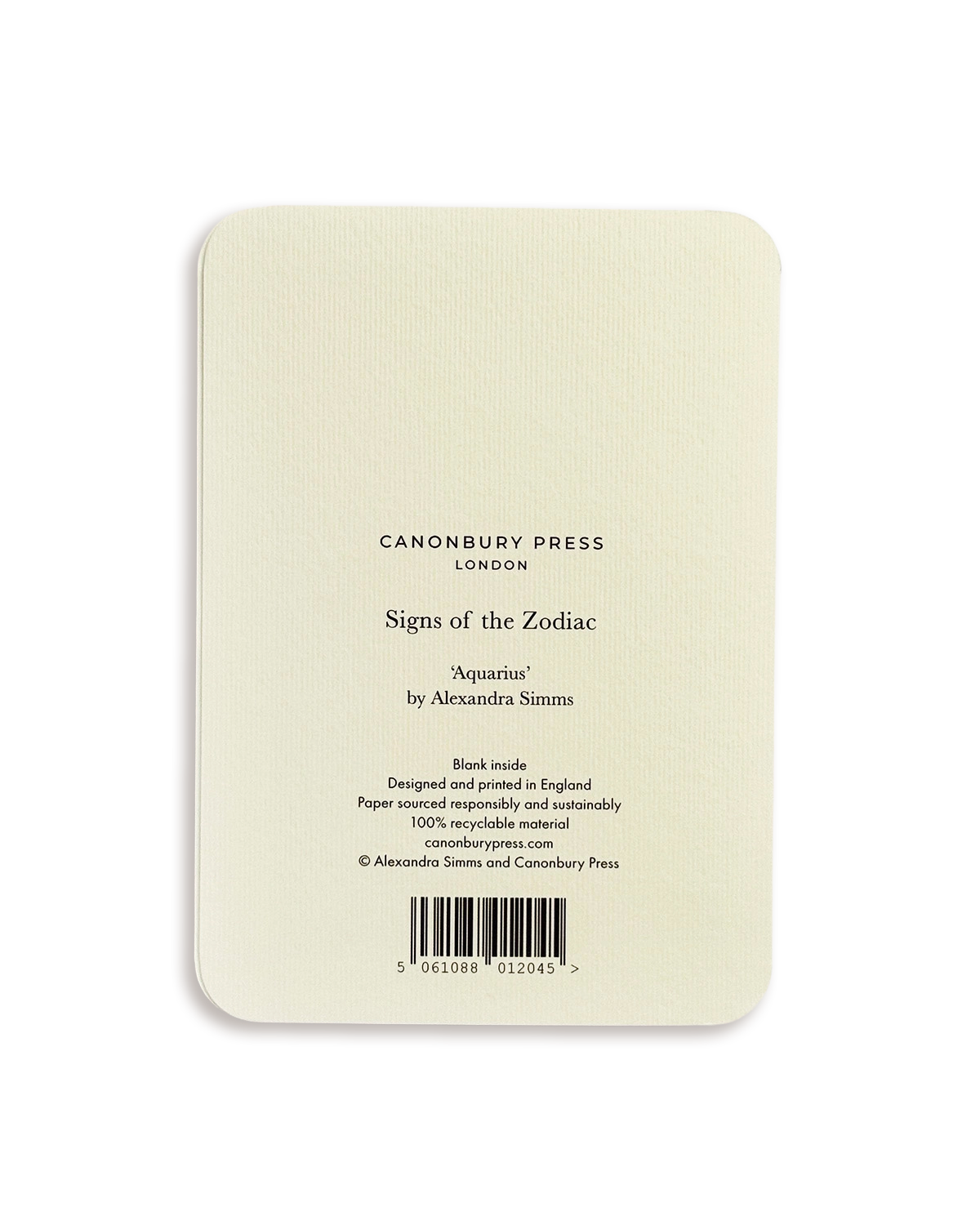 Aquarius Signs of the Zodiac Greeting Card