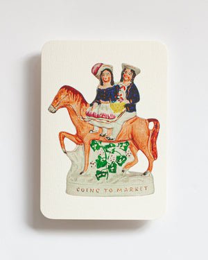 Going to Market Staffordshire Greeting Card